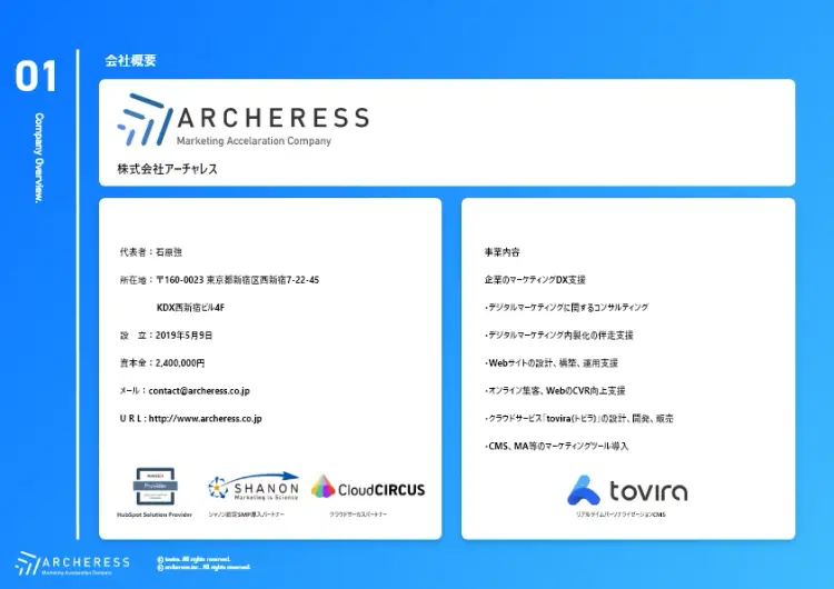 株式会社アーチャレス会社案内