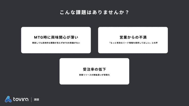 tovira リードジェネレーター紹介資料
